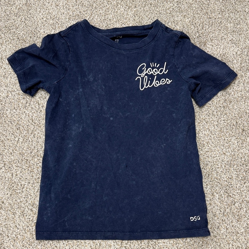 DSG Kids Dark Blue 'Good Vibes' Tee